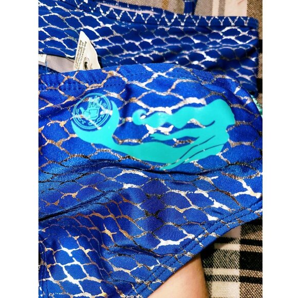 Girls Bathing Suit, Blue Ruffled Two-Piece from Body Glove - Picture 3 of 4